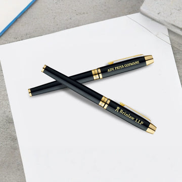 Parker Odyssey Laque Black Gold Trim Roller Ball Pen Bulk Corporate India