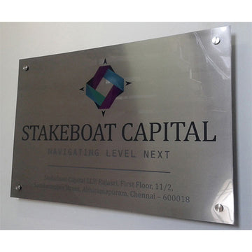 Stainless Steel 304 Engraved Name Plate | Custom SS Board India