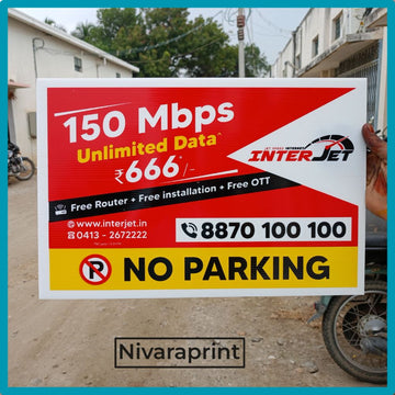 No Parking Sunpack Sheet Printing | Custom No Parking Boards