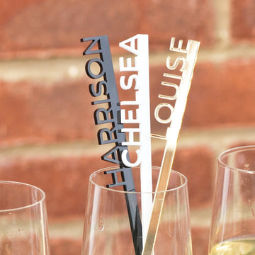 Custom Drink Stirrers | Personalised Acrylic Drink Stirrers