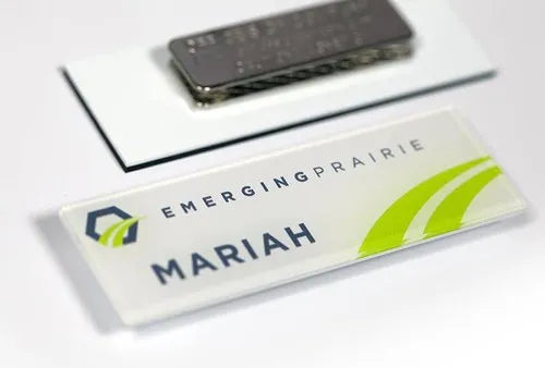 Nivaraprint Acrylic Sandwich Magnetic Name Badge 20x70mm Bulk India