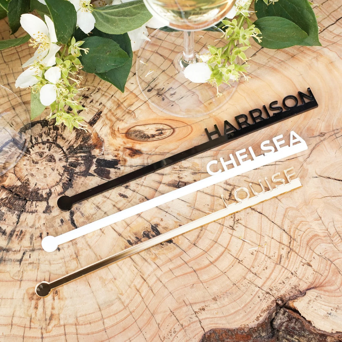 Custom Drink Stirrers – Personalised Acrylic Drink Stirrers by Nivaraprint