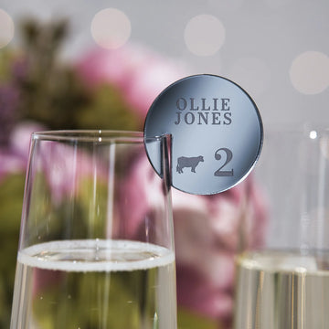 Wedding Escort Cards With Meal Choice & Table Number | Personalized Acrylic Wedding Place Cards
